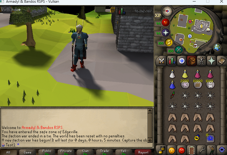 OSRS Private Server with Vulkan ray-traced lighting and shadows